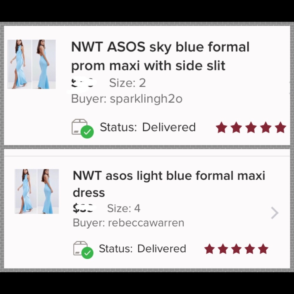 1 LEFT! NWT ASOS blue halter maxi dress slip - Picture 3 of 4